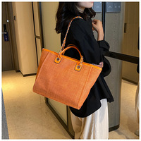Grand sac fourre-tout personnalisé OEM ODM Sacs à main de créateur de luxe Sacs à main avec chaîne en toile de couleurs vives