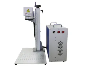 Machine de marquage laser raycus arc-en-ciel 30 watts machine de marquage laser à fibre avec machine d'impression laser rotative