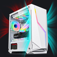 Boîtier d'ordinateur acrylique ATX pleine tour directe d'usine pour PC de jeu avec style de ventilateur plus frais pour PC de bureau et boîtier d'ordinateur Gamer