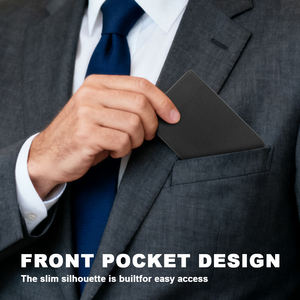 Nueva caja de tarjetas de empuje lateral RFID para hombre, tarjetero de crédito, billetera minimalista de aluminio emergente con <span class=keywords><strong>MagSafe</strong></span> Megnetic - Product Image 5