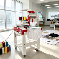 Machine à broder multi-aiguilles haute performance à tête unique pour le travail commercial sur t-shirts et casquettes
