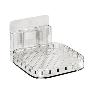 <b>Soap</b> <b>Dish</b> Acrylic Rectangular Self Drain Wall Mounted Bathroom <b>Soap</b> <b>Holder</b> Transparent White Light Green Amber Color - Product Image 5