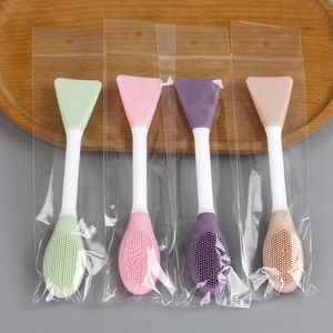 Spazzola Detergente Viso in Silicone a Doppia Testa con Testina in Gomma Morbida TPR, Personalizzabile con Logo Privato, OEM, <span class=keywords><strong>per</strong></span> Maschere di Fango, Nuova - Product Image 3