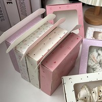 Boîte cadeau élégante haut de gamme pour accessoires capillaires de grande taille avec fenêtre transparente, emballage fait main, logo personnalisé, motif avion