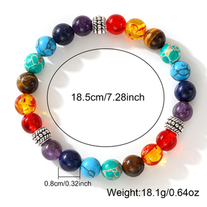 <span class=keywords><strong>Bracelet</strong></span> diffuseur <span class=keywords><strong>7</strong></span> <span class=keywords><strong>chakras</strong></span> Go2boho, <span class=keywords><strong>perles</strong></span> en pierre naturelle, accessoire de yoga équilibrant, <span class=keywords><strong>bracelet</strong></span> de guérison volcanique, <span class=keywords><strong>bracelet</strong></span> tendance - Product Image 6