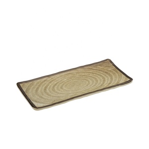 Japanese Style Sushi <strong>Plate</strong> Food Grade Melamine <strong>Rectangular</strong> Flat Tray for Restaurant and Party Frost Technique <strong>Plastic</strong> Dish - Product Image 3