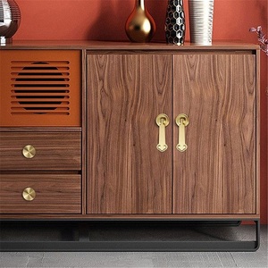 Modern Bronze Oval Cabinet Door Handle for Wardrobe Surface Mounted Single Hole <b>Small</b> Furniture Knob - Product Image 5