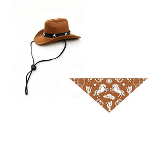 Western Cowboy Hat With Triangular Bandana For Duck Pet Costume Decorative Accessory Zhejiang Origin - Product Image 5