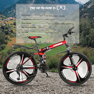 Pliable <span class=keywords><strong>20</strong></span> <span class=keywords><strong>24</strong></span> 26 <span class=keywords><strong>pouces</strong></span> VTT Racing poids léger cadre carbone Racing vitesse VTT - Product Image 2