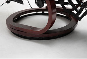 Sillón Reclinable de Salón Personalizado al por Mayor, de Cuero PU Marrón, con Reposapiés, Cómodo y de Madera - Product Image 4