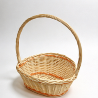 Panier à fleurs en osier tressé fait main, panier à fruits, panier cadeau de fêtes, panier en rotin, directement de l'usine, pas cher, personnalisation acceptée