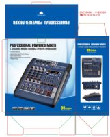 Console de mixage Offre Spéciale à 6 canaux avec amplificateurs de puissance