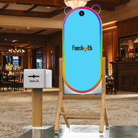 Miroir Photobooth Portable pour Mariage, Machine Distributrice de Photos, Accessoires Magic Shell, Kiosque Photo