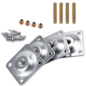 Plaques de <span class=keywords><strong>fixation</strong></span> à visser pour meubles, <span class=keywords><strong>fixation</strong></span> inclinée, supports de <span class=keywords><strong>fixation</strong></span> - Product Image 2