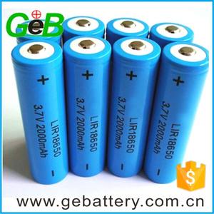 2000 mAh <span class=keywords><strong>3</strong></span>,7 V 18650 batería li-ion recargable de la batería para bicicleta eléctrica - Product Image 6