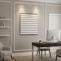 Panel de Pared 3D Ecológico de PVC con Acabado de Madera WPC, Resistente al Agua, para Decoración de Interiores