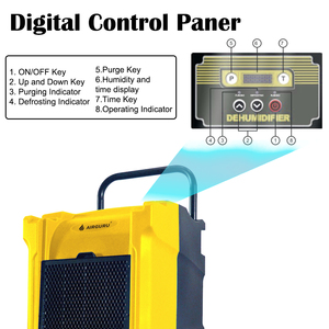 Deshumidificador ultrasilencioso de alta eficiencia, potente eliminación de humedad con control de humedad y temporizador para uso doméstico, 1 unidad - Product Image 3