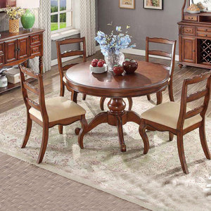 Đồ Nội Thất Cổ Điển Phòng Ăn Tối Bàn Và Ghế Bằng Gỗ Mỹ Phong Cách Bàn Ăn Đặt Nhà Sử Dụng Giá Rẻ Đồ Nội Thất Cổ Gmd20 - Product Image 2