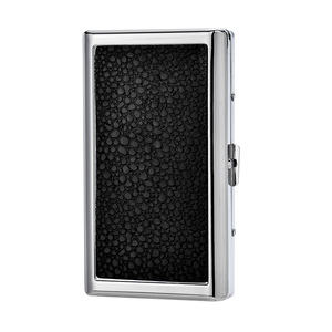 Étui à cigarettes rectangulaire classique JOFI en caoutchouc avec gravure, portable, noir et argent égyptien, pour accessoires de fumeur - Product Image 5