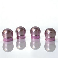 Flacon en acrylique violet en forme d'ampoule de 15 g, échantillon de crème, flacon d'essai, flacon de crème contre l'acné, flacon de crème perlée, flacon en plastique