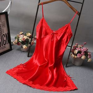 En Stock Lencería Sexy de Color Sólido, Pijama Sexy, Camisola de Encaje para Mujer - Product Image 3
