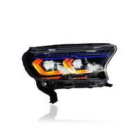 Feux avant de voiture KGKB pour Ford Everest Ranger 2016-2020, phares LED améliorés, ensemble de phares avec lentille de projecteur, accessoires