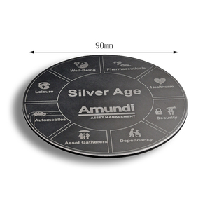 Custom Promotional Hot Selling Silver Color Metal Round <b>Table</b> <b>Coaster</b> - Product Image 2