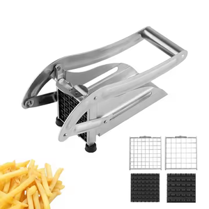 Coupe-patates manuel Déchiqueteur Machine à chips de pommes de terre Trancheur de pommes de terre <span class=keywords><strong>professionnel</strong></span> Presse à frites Coupeur en acier inoxydable - Product Image 2