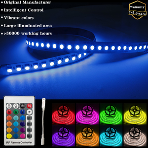 Slimme 5050 RGB LED stripverlichting 120LEDs/m APP afstandsbediening flexibele stripverlichting 24V 12V Party Bar Vibes LED stripverlichting 5m - Product Image 1