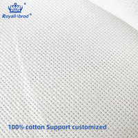 Toile Aida blanche 22 fils, largeur 159 cm, pour broderie et point de croix, maille non tissée 100% coton, textile de maison, vente en gros pour garçons