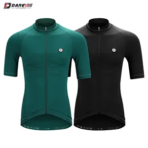 Darevie hombres verano tejido bicicleta ropa MTB bicicleta camisa Pro equipo sudadera transpirable montaña sin costuras ciclismo Jerseys