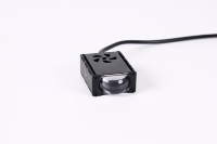 Phare LED carré Yongyou à lentille unique pour moto, en forme de fleur, avec trou de refroidissement, coque en aluminium, ventilateur intégré, lampe projecteur étanche