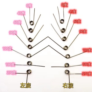 弹簧扭转缓冲弹簧电池挡圈异形不锈钢301306 302碳钢 - Product Image 5