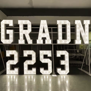 Lớn xây dựng Logo Led đèn thư 4ft siêu Mall logo quảng cáo đèn khổng lồ LED Light up marquee chữ số - Product Image 4