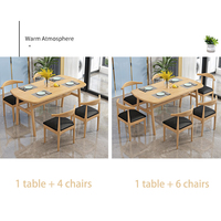 Meubles de salle à manger, table à dîner rectangulaire pliable moderne personnalisable de couleur marron pour la maison et l'atelier