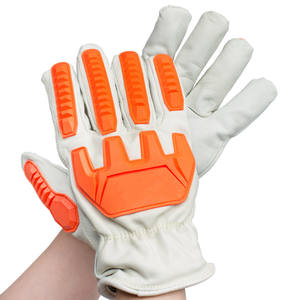 Guantes resistentes a impactos TPR de cuero de vaca, protección a prueba de cortes, guantes de trabajo de seguridad antiimpacto para invierno para hombres - Product Image 2