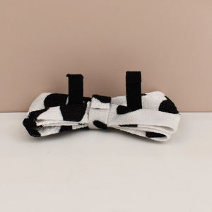 XS-XL New Arrival Customized Designer Logo Cow Print Soft Cotton Breakaway Adjustable <b>Dog</b> Collar Leashes <b>Harness</b> Poo Bag Holder - Product Image 5