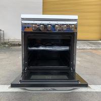 Four intégré 2 gaz et 2 électriques avec four de 80 L, cuisinière multifonction, machine tout-en-un
