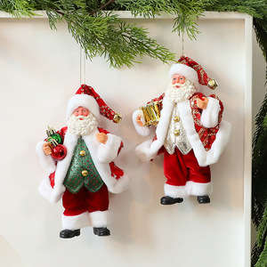 Ready Stock 18cm Santa Figure Doll <b>Christmas</b> <b>Window</b> Table Hanging Ornament for Holiday Party Store <b>Display</b> - Product Image 3