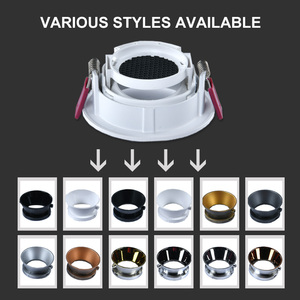 Đèn Trong Nhà Ẩn Chống Chói Bằng Nhôm Đúc Hình Tròn Thương Mại Đèn Âm Trần <span class=keywords><strong>COB</strong></span> Led <span class=keywords><strong>GU10</strong></span> Bao Vây - Product Image 5