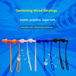 Tapones de Natación para la Nariz y Tapones de Silicona para los Oídos con Diseño Roscado, Reducción de Ruido, Material Suave, Juego de Buceo Impermeable - Product Image 1