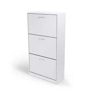 Organizzano il gabinetto di stoccaggio della scarpa la grande capacità della scaffalatura dell'unità per l'entrata di legno di stile del MDF <span class=keywords><strong>scarpiera</strong></span> con 3 porte - Product Image 2