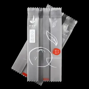 Best-selling clear custom printing transparent moisture-proof side fold 1 g Mylar plastic Z letter zigzag tear bag tea herb bag