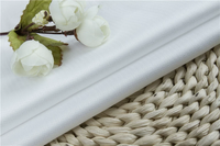 Tissu sergé chevron en coton blanc 100/2, matière anti-plis à l'ammoniaque liquide pour chemises professionnelles