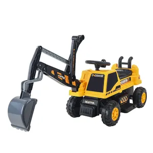 Tractor de Pedal para niños, excavadora de juguete con cubo y excavadora