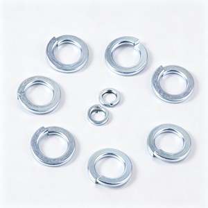 High Quality Carbon Steel Spring <b>Washer</b>, Anti-loosing Lock <b>Washer</b> for Fastening Connection - Product Image 1