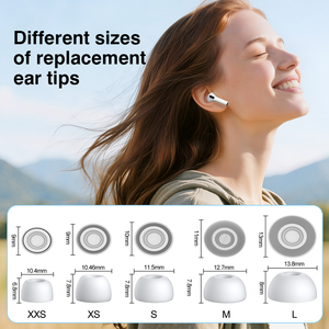 Embouts d'écouteurs en silicone <span class=keywords><strong>de</strong></span> remplacement <span class=keywords><strong>de</strong></span> qualité supérieure, super confortables, meilleure réduction du <span class=keywords><strong>bruit</strong></span>, tailles S, M, L, 3 paires, pour <span class=keywords><strong>Airpods</strong></span> Pro 3 2025 - Product Image 4