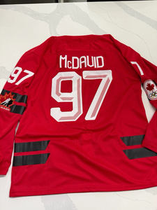 Jersey de Hockey sobre Hielo para Invierno 2026, Canadá # 87 Sidney Crosby # 97 Connor McDavid Macklin Celebrini Suzuki, Completamente Cosidos, Listos para Enviar - Product Image 3