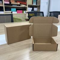 Emballage écologique en papier kraft, emballage pour vêtements, boîte en papier pour t-shirt, boîte en papier pour sous-vêtements, boîte en papier pliable