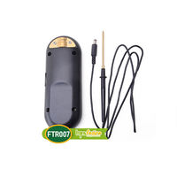 Voltmètre numérique HPSFENCE en plastique ABS 13KV avec écran LCD, équipé d'une sonde de mise à la terre longue en métal, testeur portatif manuel